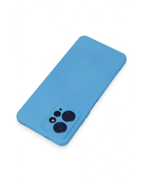 Newface Xiaomi Redmi Note 12 4G Kılıf Nano içi Kadife Silikon - Mavi