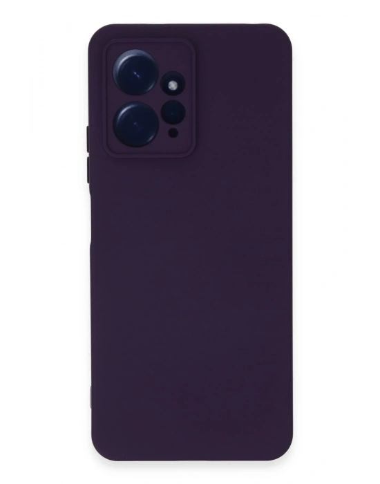 Newface Xiaomi Redmi Note 12 4G Kılıf Nano içi Kadife Silikon - Mor