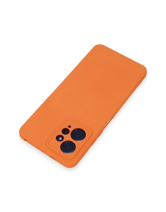 Newface Xiaomi Redmi Note 12 4G Kılıf Nano içi Kadife Silikon - Turuncu