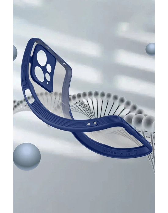 Newface Xiaomi Redmi Note 12 4G Kılıf Platin Silikon - Mavi