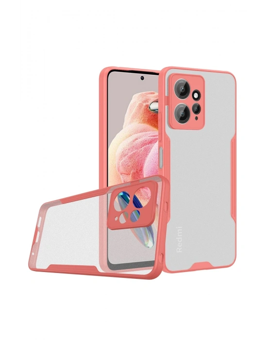 Newface Xiaomi Redmi Note 12 4G Kılıf Platin Silikon - Pembe