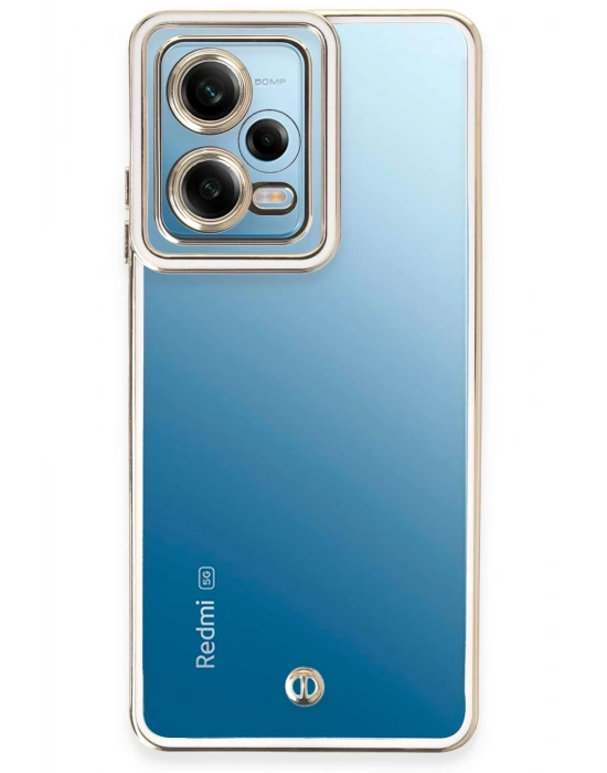 Newface Xiaomi Redmi Note 12 5G Kılıf Liva Lens Silikon - Beyaz