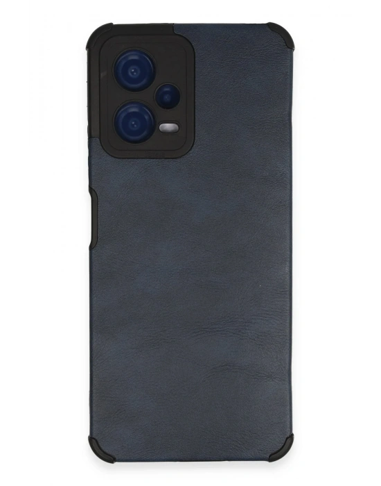 Newface Xiaomi Redmi Note 12 5G Kılıf Loop Deri Silikon - Lacivert