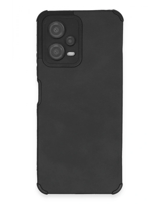 Newface Xiaomi Redmi Note 12 5G Kılıf Loop Deri Silikon - Siyah