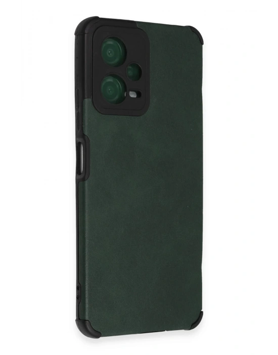 Newface Xiaomi Redmi Note 12 5G Kılıf Loop Deri Silikon - Yeşil