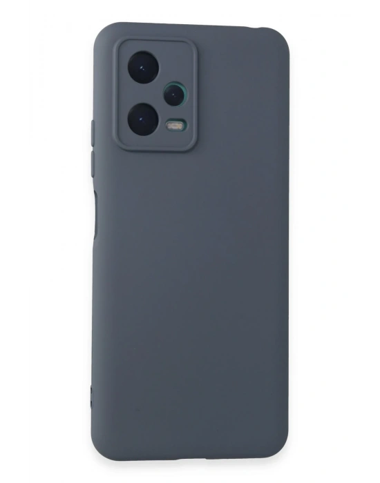 Newface Xiaomi Redmi Note 12 5G Kılıf Nano içi Kadife Silikon - Gri