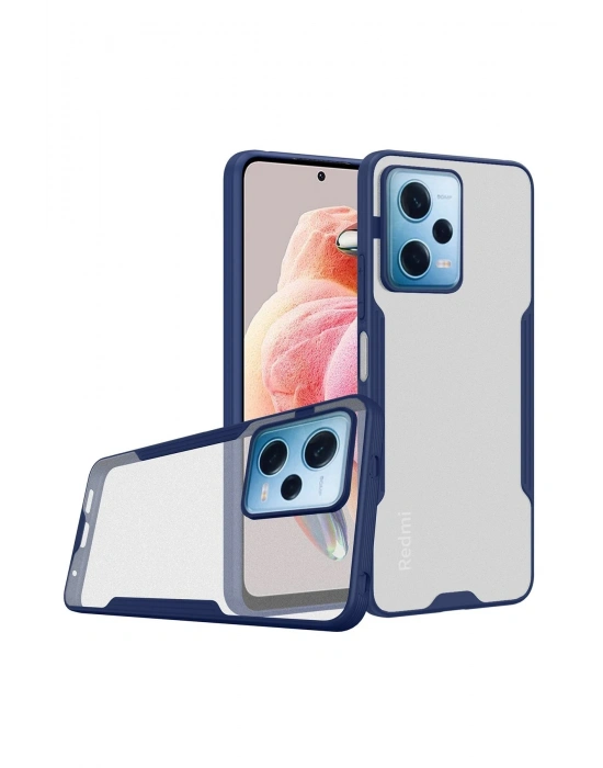 Newface Xiaomi Redmi Note 12 5G Kılıf Platin Silikon - Lacivert