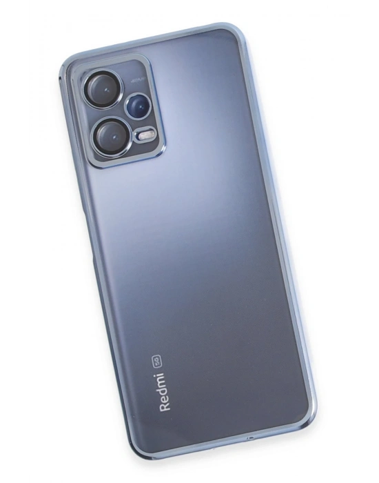 Newface Xiaomi Redmi Note 12 5G Kılıf Razer Lensli Silikon - Açık Mavi