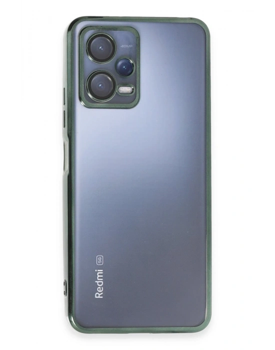 Newface Xiaomi Redmi Note 12 5G Kılıf Razer Lensli Silikon - Yeşil