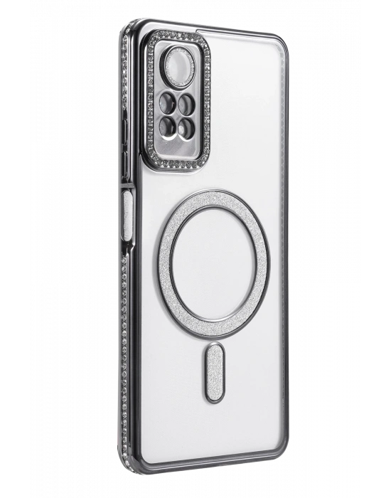 Newface Xiaomi Redmi Note 12 Pro 4G Joke Simli Magneticsafe Kılıf - Siyah