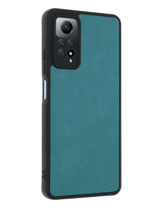 Newface Xiaomi Redmi Note 12 Pro 4G Kılıf Aras Deri Kapak - Açık Yeşil