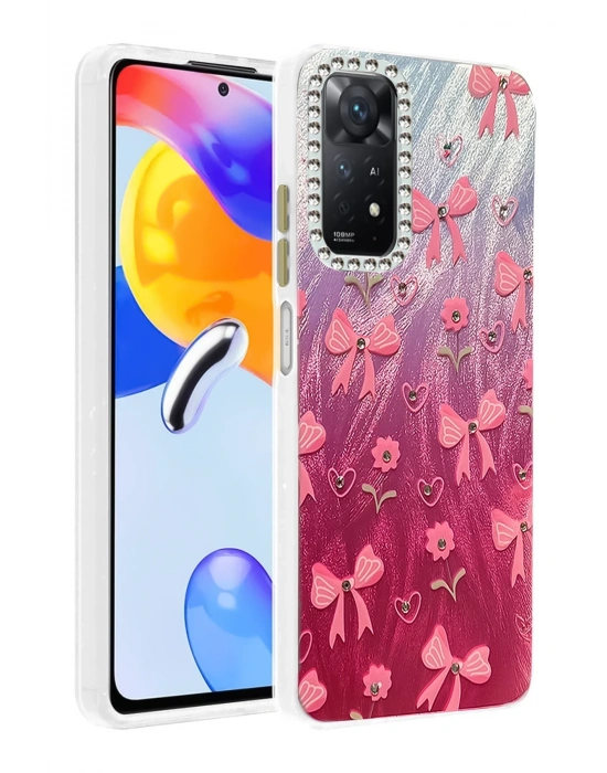 Newface Xiaomi Redmi Note 12 Pro 4G Kılıf Blade Aynalı Desenli Kapak - Desen 3