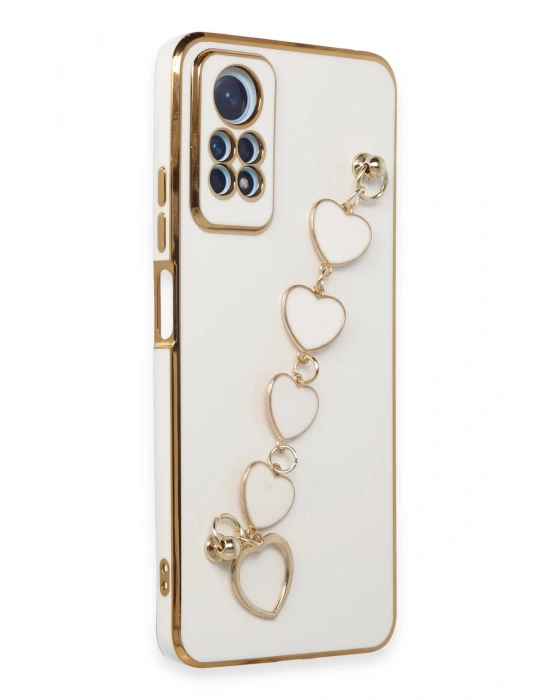 Newface Xiaomi Redmi Note 12 Pro 4G Kılıf Esila Silikon - Beyaz