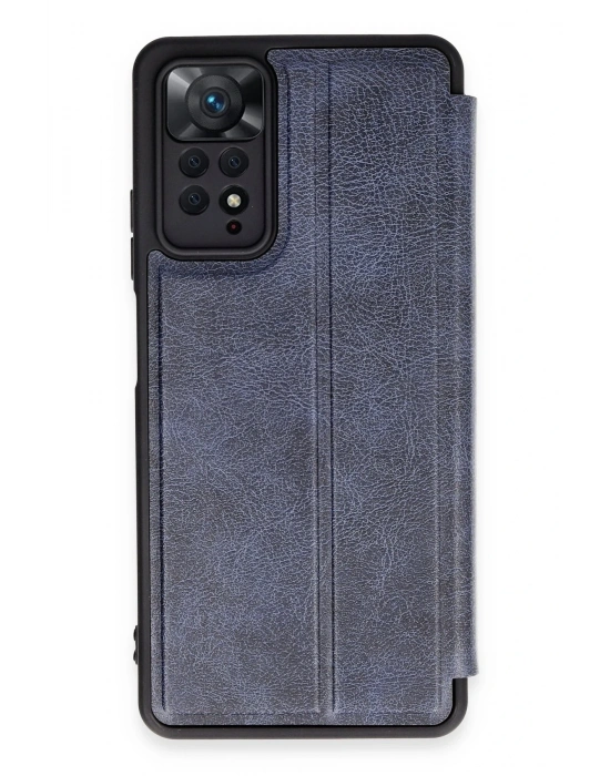 Newface Xiaomi Redmi Note 12 Pro 4G Kılıf Flip Cover - Lacivert
