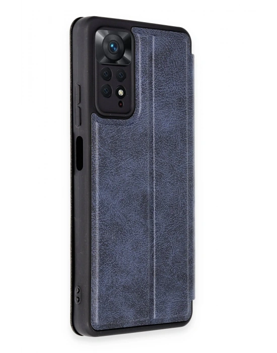 Newface Xiaomi Redmi Note 12 Pro 4G Kılıf Flip Cover - Lacivert