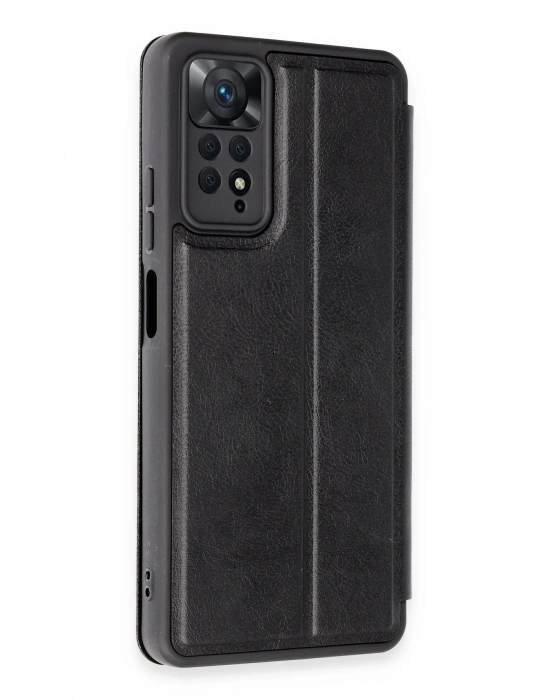 Newface Xiaomi Redmi Note 12 Pro 4G Kılıf Flip Cover - Siyah