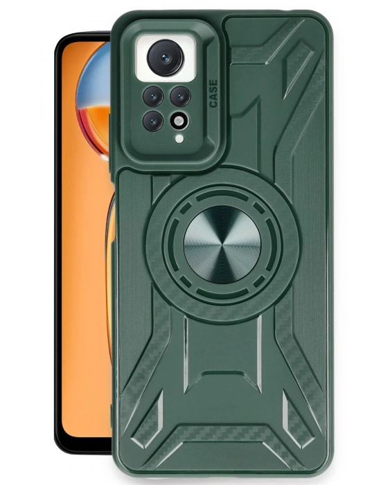 Newface Xiaomi Redmi Note 12 Pro 4G Kılıf Lincoln Silikon - Koyu Yeşil