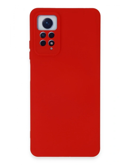 Newface Xiaomi Redmi Note 12 Pro 4G Kılıf Nano içi Kadife Silikon - Kırmızı