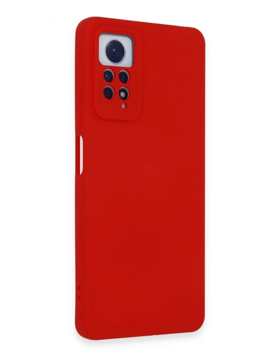 Newface Xiaomi Redmi Note 12 Pro 4G Kılıf Nano içi Kadife Silikon - Kırmızı