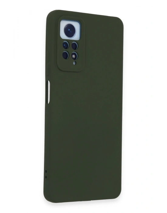 Newface Xiaomi Redmi Note 12 Pro 4G Kılıf Nano içi Kadife Silikon - Koyu Yeşil