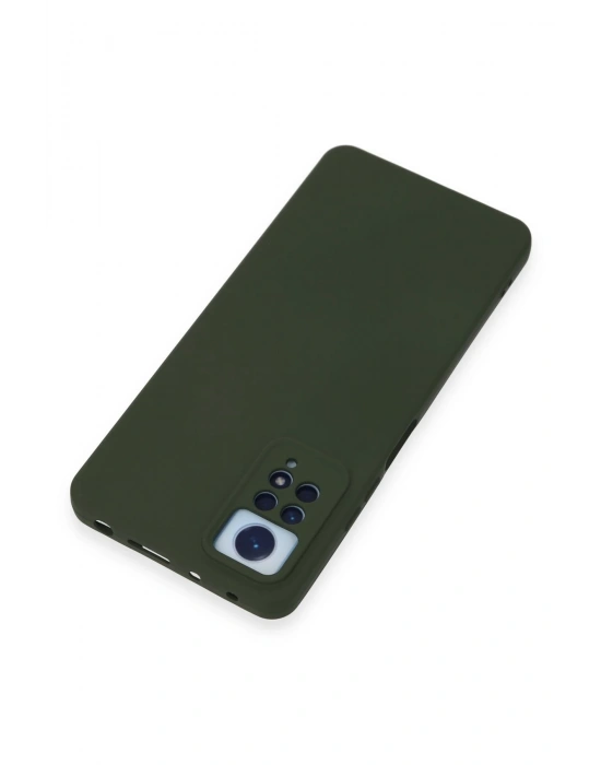 Newface Xiaomi Redmi Note 12 Pro 4G Kılıf Nano içi Kadife Silikon - Koyu Yeşil