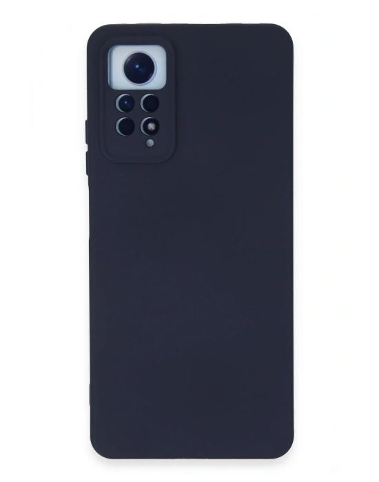 Newface Xiaomi Redmi Note 12 Pro 4G Kılıf Nano içi Kadife Silikon - Lacivert