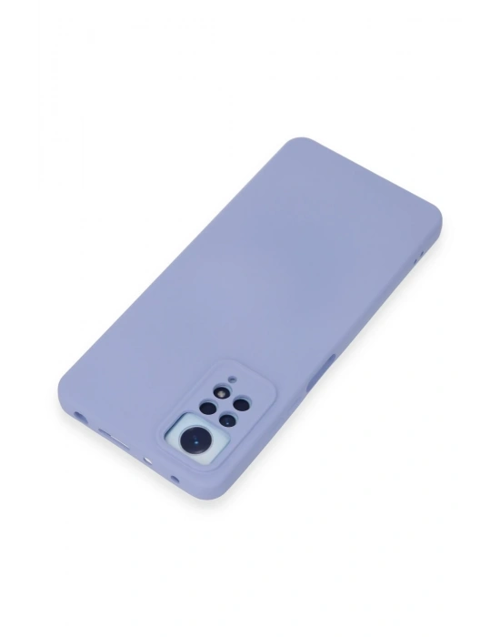 Newface Xiaomi Redmi Note 12 Pro 4G Kılıf Nano içi Kadife Silikon - Lila