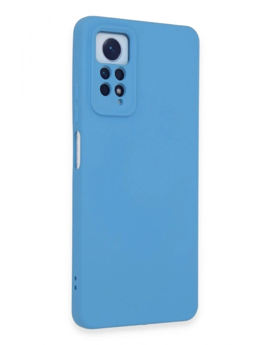 Newface Xiaomi Redmi Note 12 Pro 4G Kılıf Nano içi Kadife Silikon - Mavi