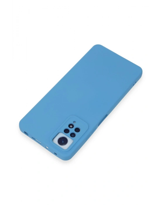 Newface Xiaomi Redmi Note 12 Pro 4G Kılıf Nano içi Kadife Silikon - Mavi