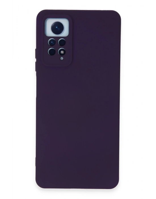 Newface Xiaomi Redmi Note 12 Pro 4G Kılıf Nano içi Kadife Silikon - Mor