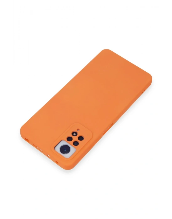 Newface Xiaomi Redmi Note 12 Pro 4G Kılıf Nano içi Kadife Silikon - Turuncu