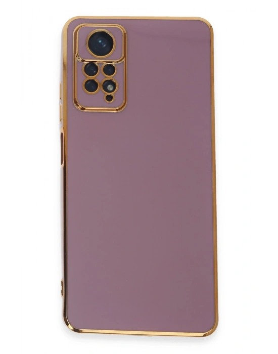 Newface Xiaomi Redmi Note 12 Pro 4G Kılıf Volet Silikon - Mor