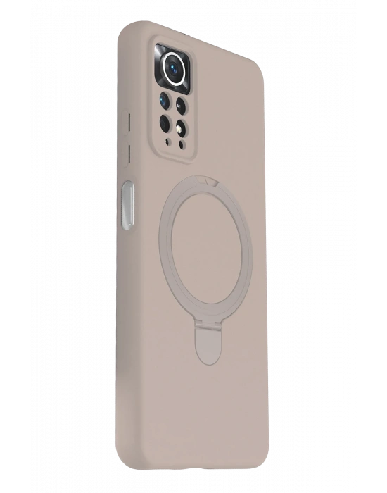 Newface Xiaomi Redmi Note 12 Pro 4G Regal Magsafe Standlı Kapak - Çöl Titanyum