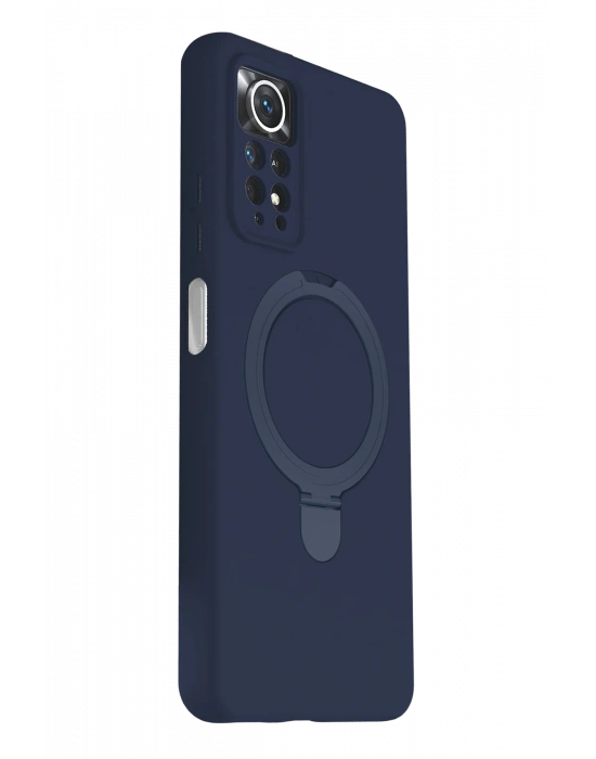 Newface Xiaomi Redmi Note 12 Pro 4G Regal Magsafe Standlı Kapak - Lacivert