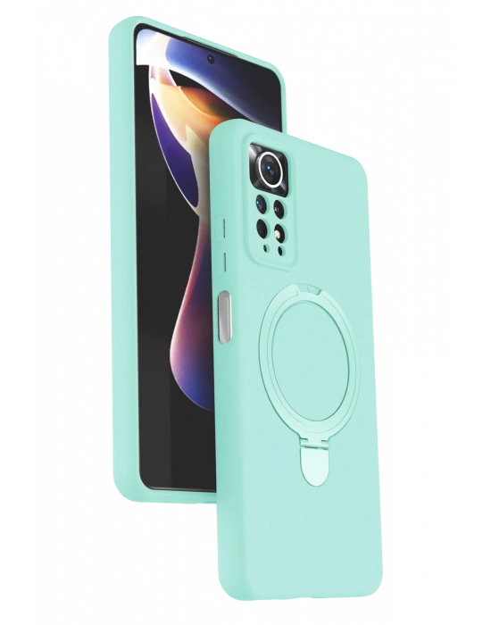 Newface Xiaomi Redmi Note 12 Pro 4G Regal Magsafe Standlı Kapak - Su Yeşili