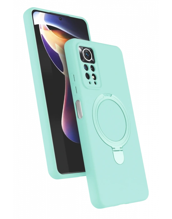 Newface Xiaomi Redmi Note 12 Pro 4G Regal Magsafe Standlı Kapak - Su Yeşili