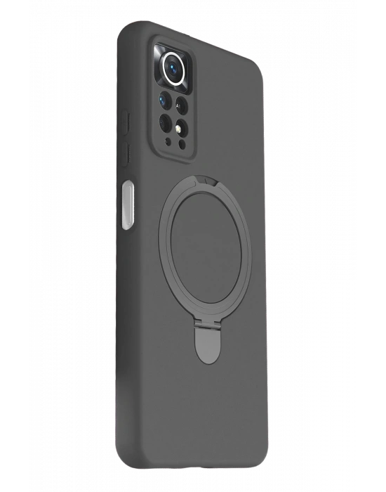 Newface Xiaomi Redmi Note 12 Pro 4G Regal Magsafe Standlı Kapak - Titan Gri