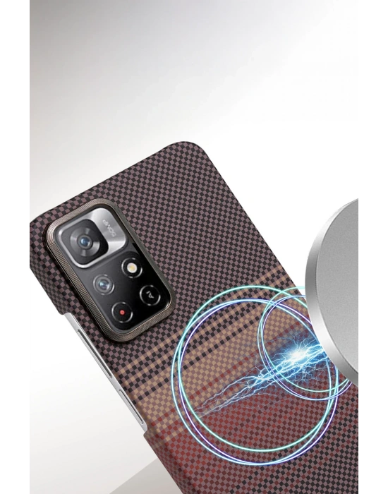 Newface Xiaomi Redmi Note 12 Pro 4G Vega Magsafe Kapak - Kırmızı