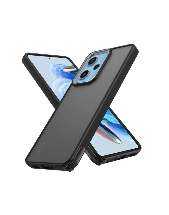 Newface Xiaomi Redmi Note 12 Pro 5G Kılıf Elegant Kapak - Siyah