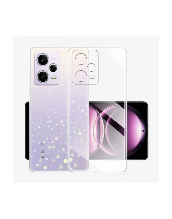 Newface Xiaomi Redmi Note 12 Pro 5G Kılıf Lüx Şeffaf Silikon