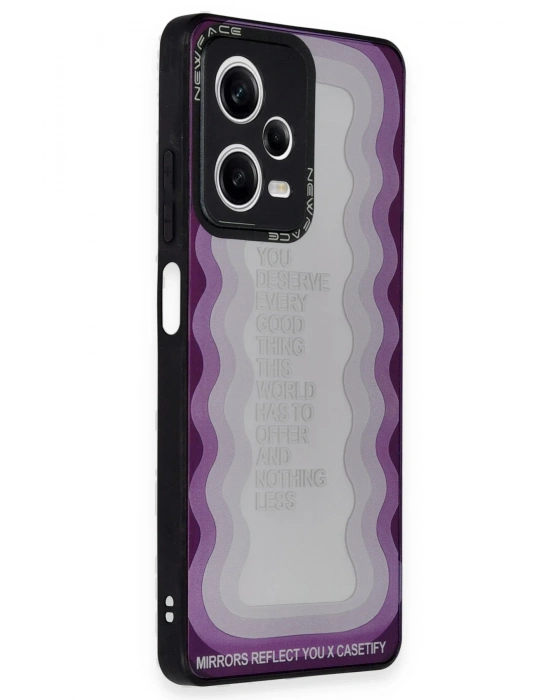 Newface Xiaomi Redmi Note 12 Pro 5G Kılıf Mirror Desenli Kapak - Mirror - 5