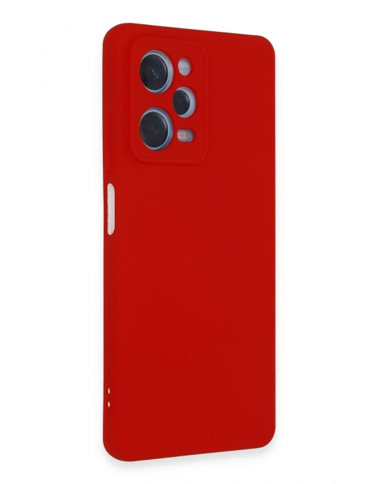 Newface Xiaomi Redmi Note 12 Pro 5G Kılıf Nano içi Kadife Silikon - Kırmızı