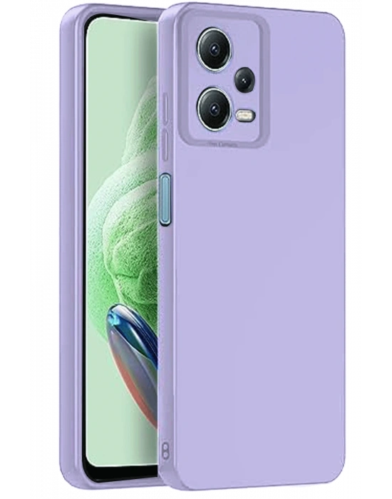 Newface Xiaomi Redmi Note 12 Pro 5G Kılıf Nano içi Kadife Silikon - Lila