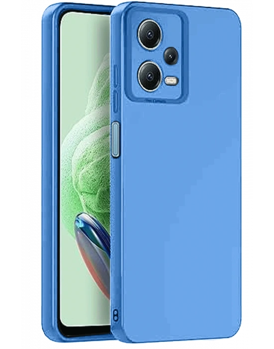 Newface Xiaomi Redmi Note 12 Pro 5G Kılıf Nano içi Kadife Silikon - Mavi
