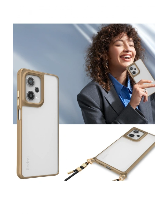 Newface Xiaomi Redmi Note 12 Pro 5G Kılıf Penta Silikon Kılıf - Çöl Titanyum
