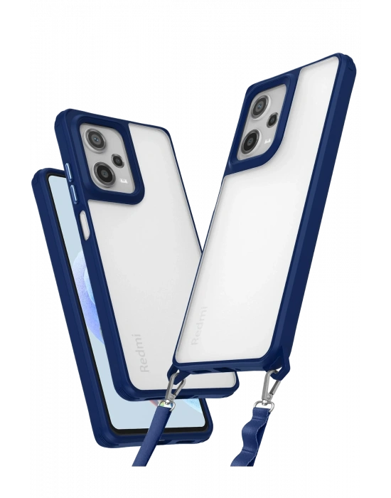 Newface Xiaomi Redmi Note 12 Pro 5G Kılıf Penta Silikon Kılıf - Lacivert