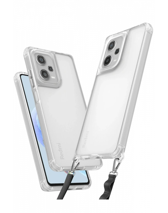 Newface Xiaomi Redmi Note 12 Pro 5G Kılıf Penta Silikon Kılıf - Şeffaf