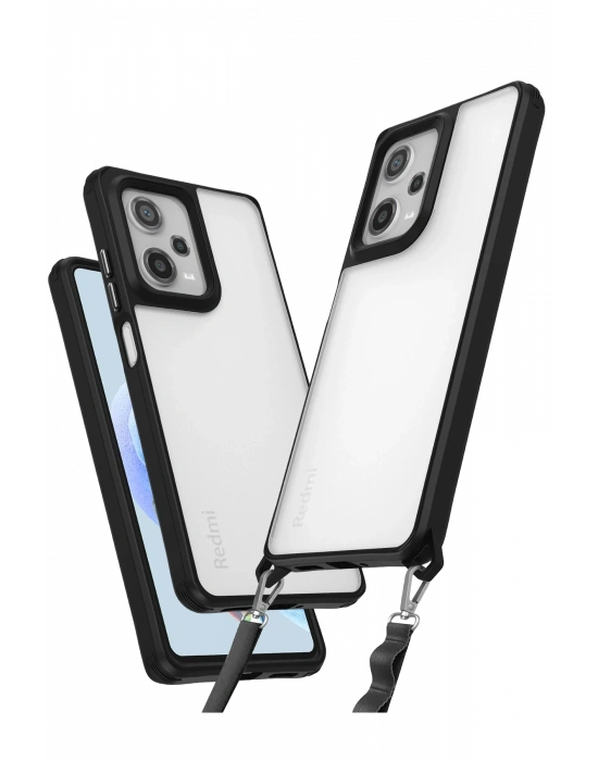 Newface Xiaomi Redmi Note 12 Pro 5G Kılıf Penta Silikon Kılıf - Siyah