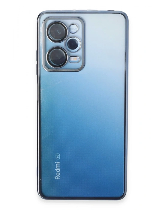 Newface Xiaomi Redmi Note 12 Pro 5G Kılıf Razer Lensli Silikon - Açık Mavi