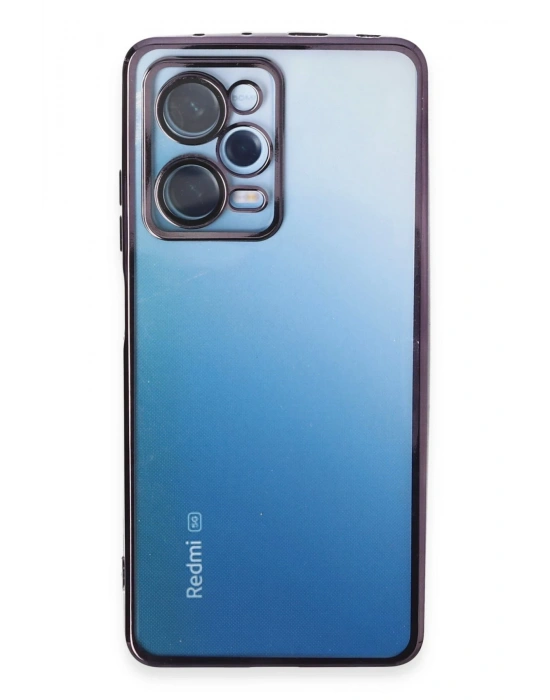 Newface Xiaomi Redmi Note 12 Pro 5G Kılıf Razer Lensli Silikon - Mor